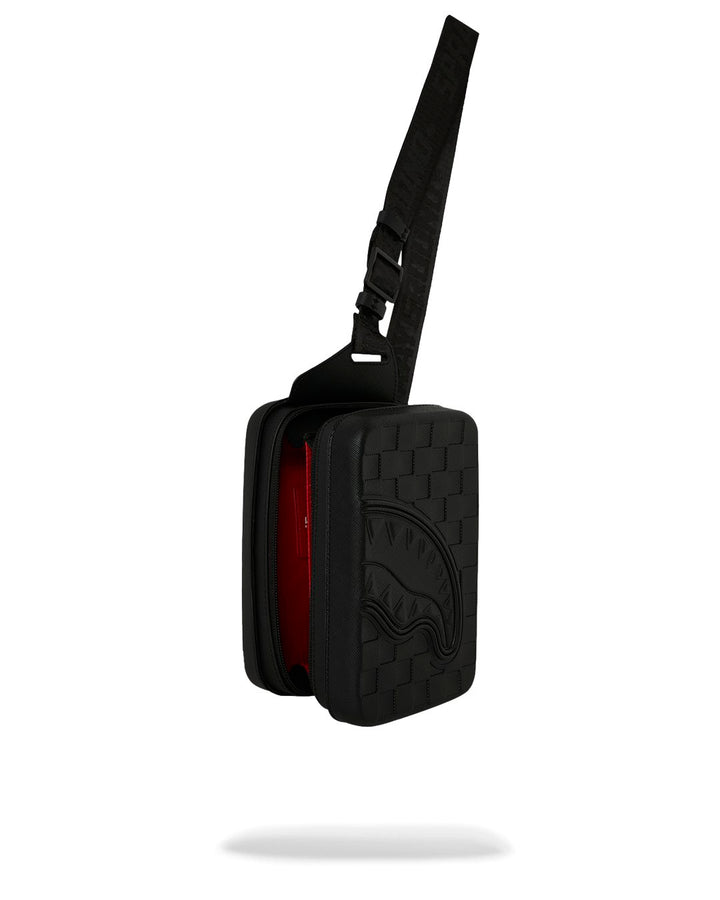 RAISED CHECK HARD SHELL SLING