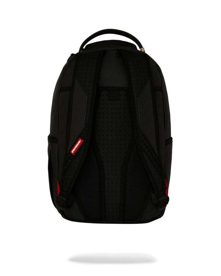 SHARK CENTRAL EMBOSSED BLACK NYLON BACKPACK