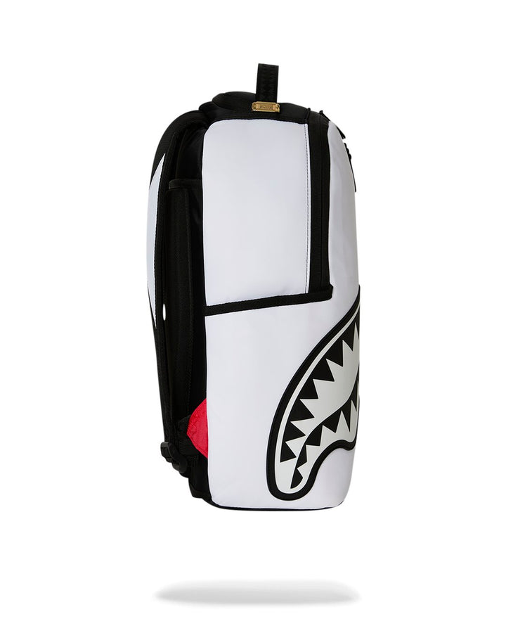 SHARK CENTRAL BLACK AND WHITE STENCIL BACKPACK