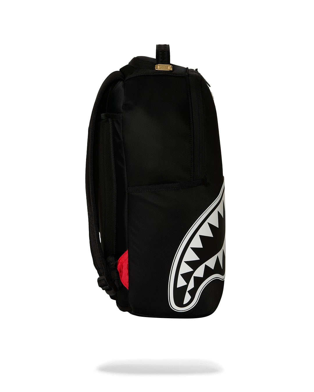 SHARK CENTRAL WHITE STENCIL SHARK BLACK NYLON BACKPACK