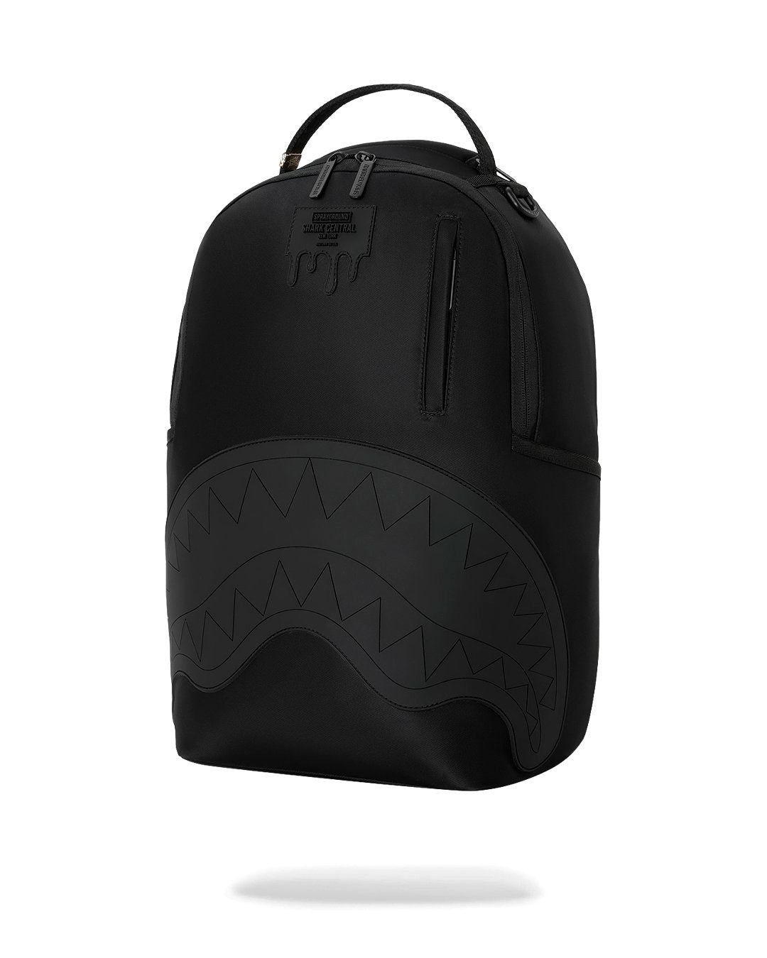 SHARK CENTRAL BLACKED OUT EMBOSSED NYLON BACKPACK