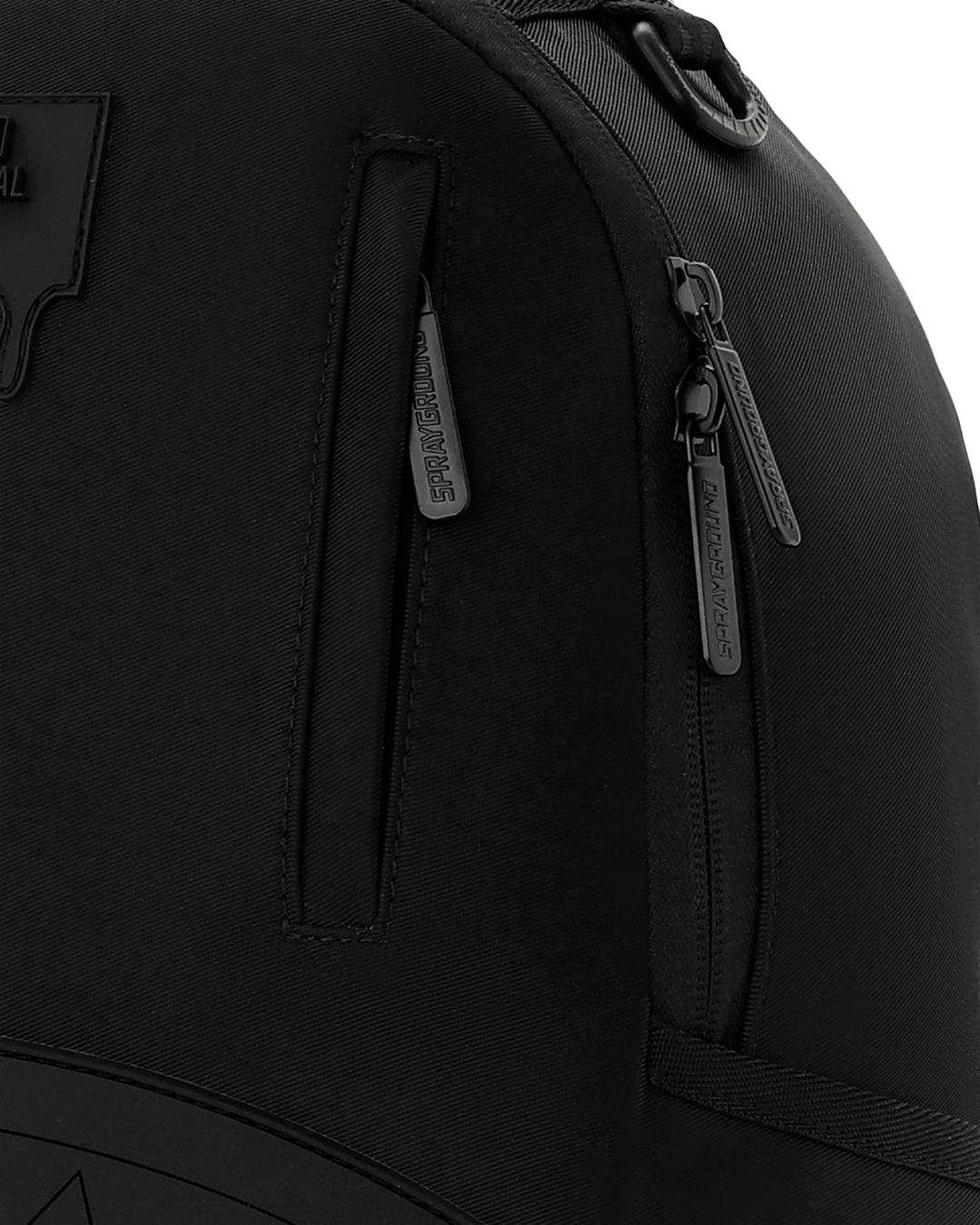 SHARK CENTRAL BLACKED OUT EMBOSSED NYLON BACKPACK