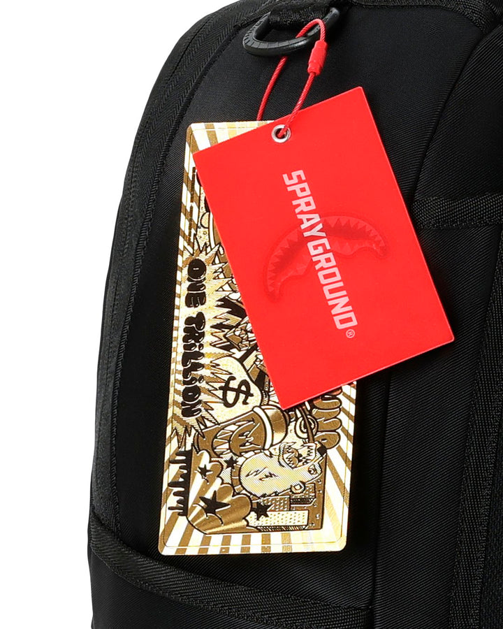 SHARK CENTRAL BLACKED OUT EMBOSSED NYLON BACKPACK