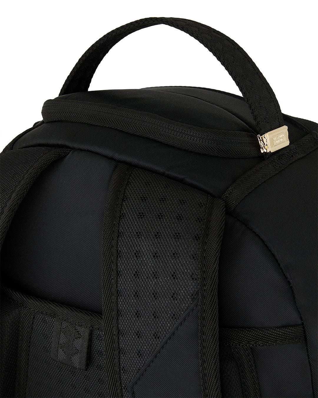 SHARK CENTRAL BLACK NYLON GRAY EMBOSSED BACKPACK