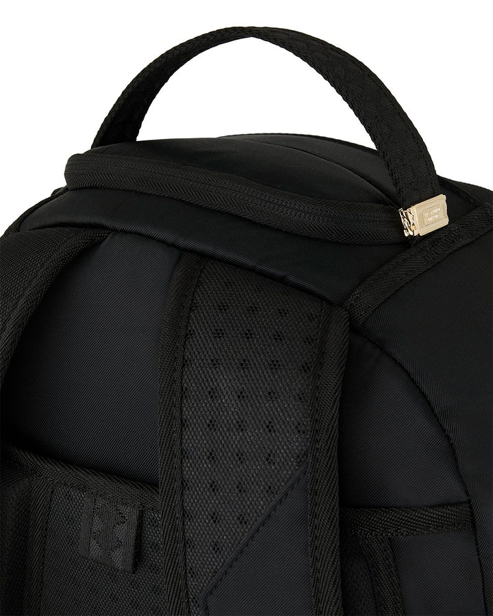 SHARK CENTRAL BLACK NYLON GRAY EMBOSSED BACKPACK