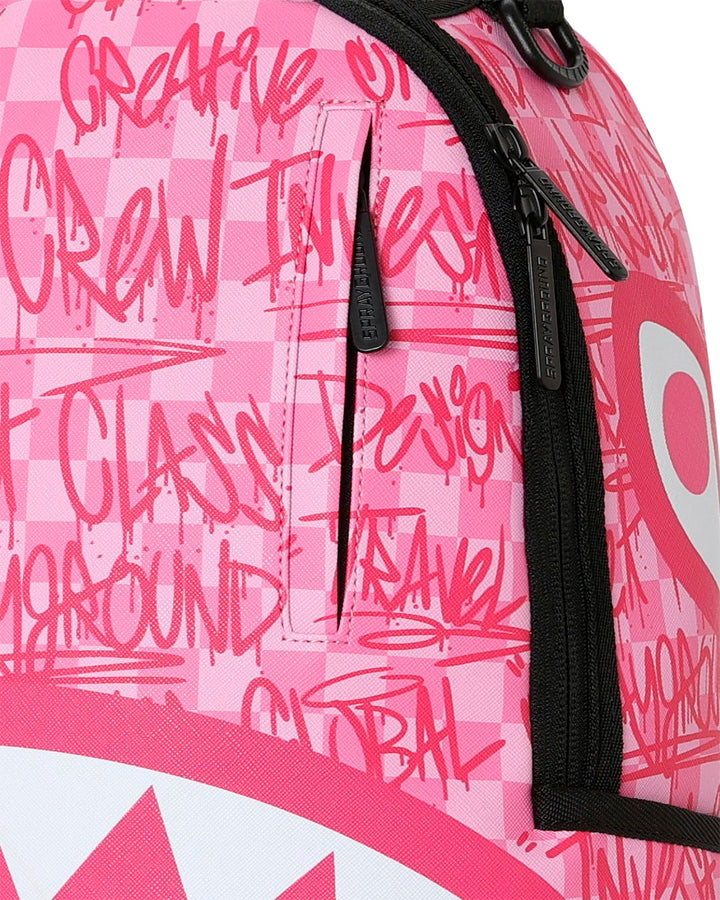 PINK CHECK GRAFFITI DLXSV BACKPACK