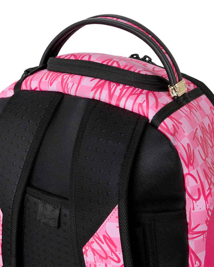 PINK CHECK GRAFFITI DLXSV BACKPACK