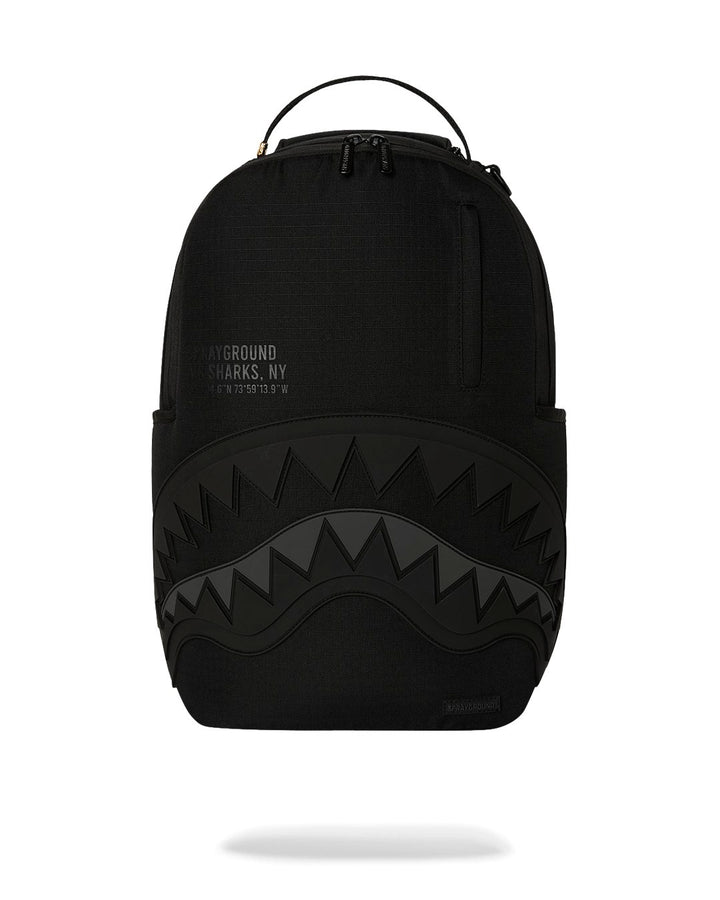 BLACK RIPSTOP SHARK CENTRAL DLX BACKPACK