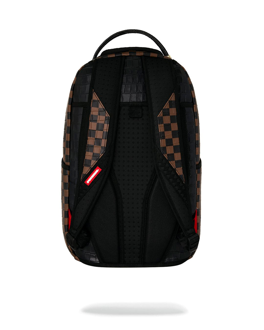 BROWN CHECKER SNAKESKIN SIP DLXSV BACKPACK