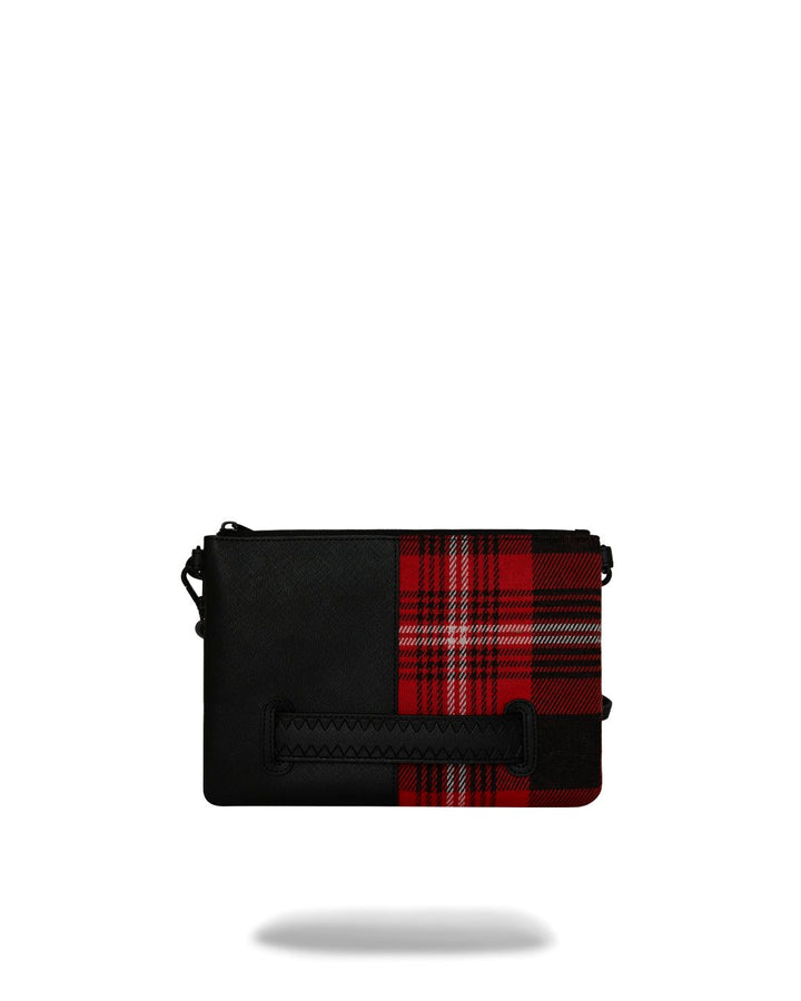 PLAID SPLIT CROSSOVER CLUTCH