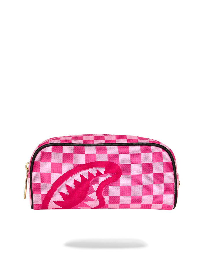PINK FLYKNIT SIP PENCIL POUCH