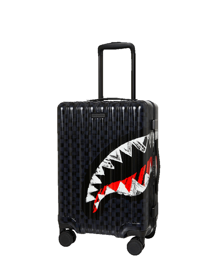 SCRIBBLE SHARK CARRY-ON HARD LUGGAGE