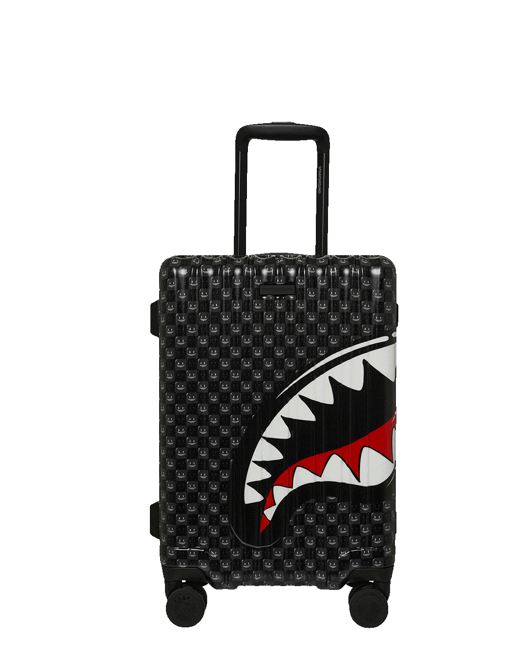SHARKS IN PARIS WTF BUBBLY BLACK CHECK CARRY-ON LUGGAGE