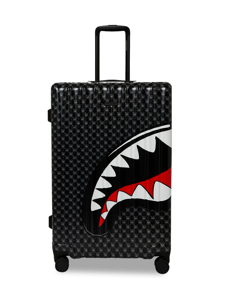 SHARKS IN PARIS WTF BUBBLY BLACK CHECK FULL-SIZE LUGGAGE