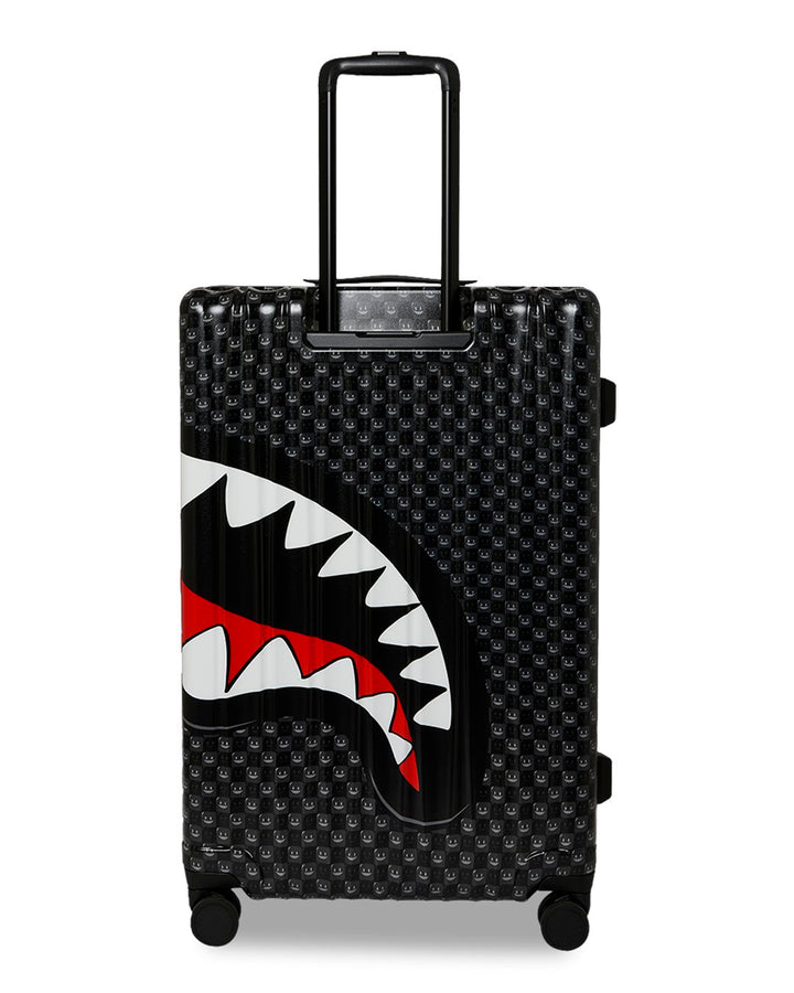 SHARKS IN PARIS WTF BUBBLY BLACK CHECK FULL-SIZE LUGGAGE