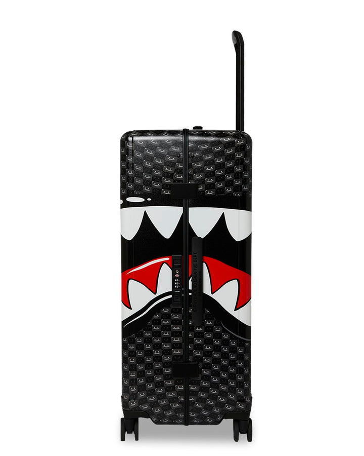 SHARKS IN PARIS WTF BUBBLY BLACK CHECK FULL-SIZE LUGGAGE