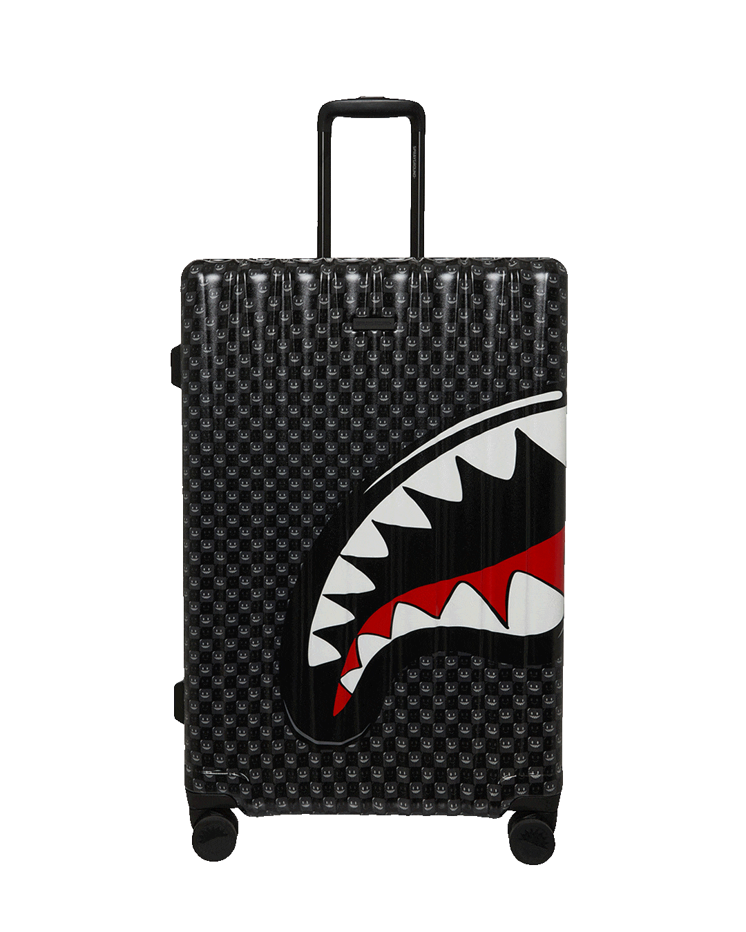 SHARKS IN PARIS WTF BUBBLY BLACK CHECK FULL-SIZE LUGGAGE