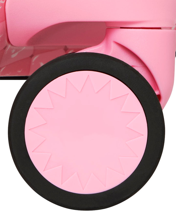 PINK NEW CHECK FACES CARRY-ON LUGGAGE