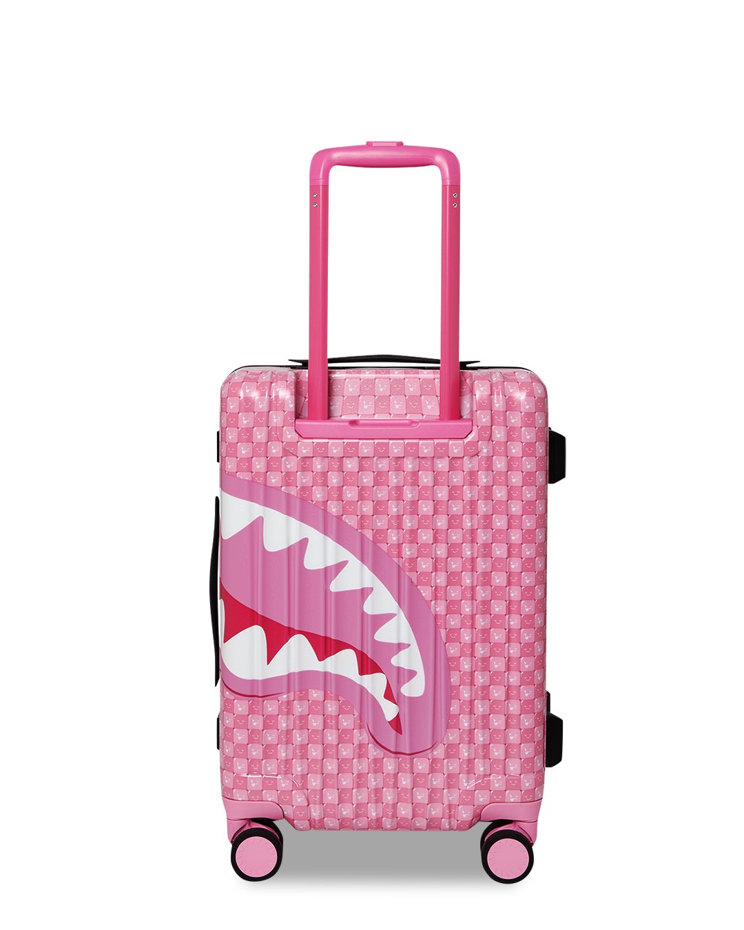 PINK NEW CHECK FACES CARRY-ON LUGGAGE