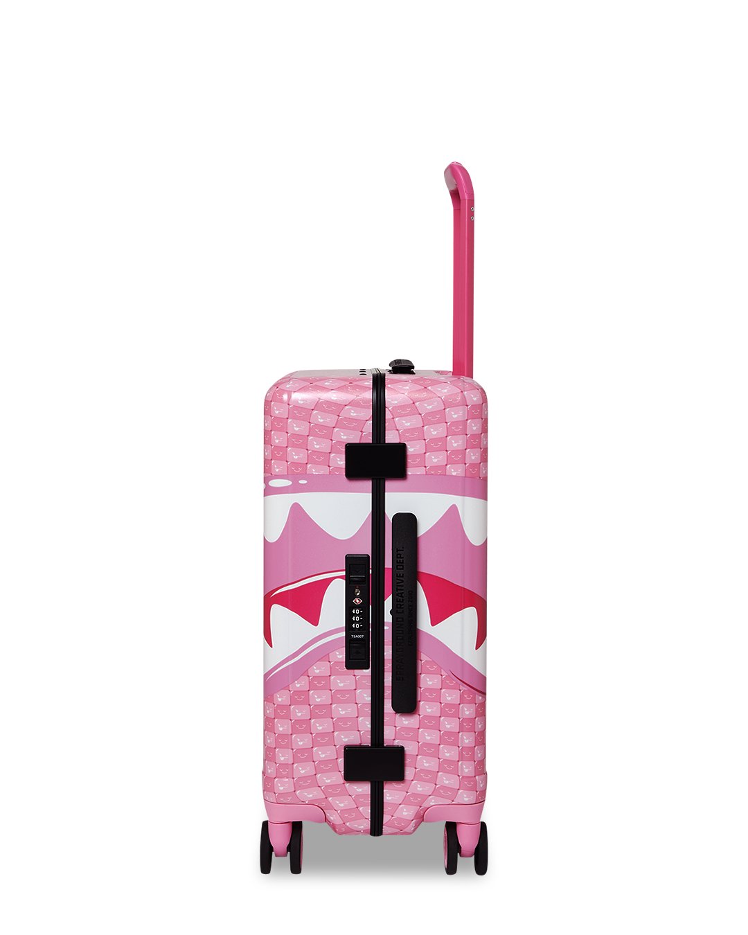 PINK NEW CHECK FACES CARRY-ON LUGGAGE