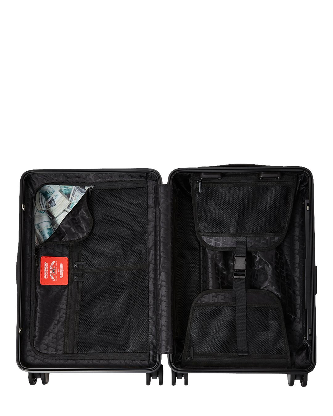 EMBOSSED CREAM CHECK CARRY-ON LUGGAGE