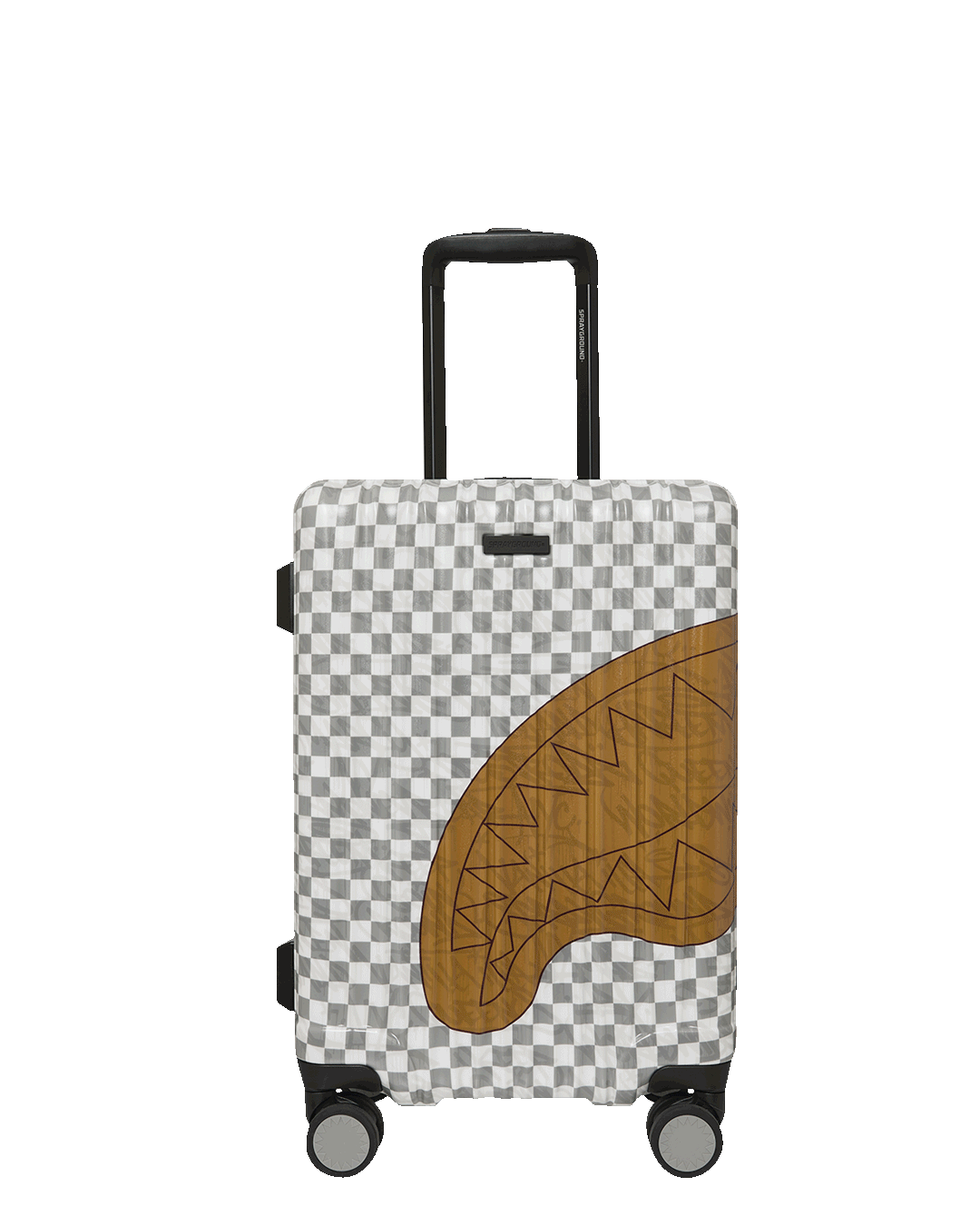 EMBOSSED CREAM CHECK CARRY-ON LUGGAGE