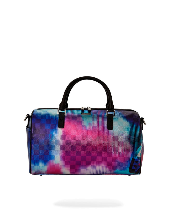 METALLIC TYE DYE CHECK MINI DUFFLE