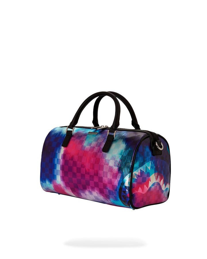 METALLIC TYE DYE CHECK MINI DUFFLE