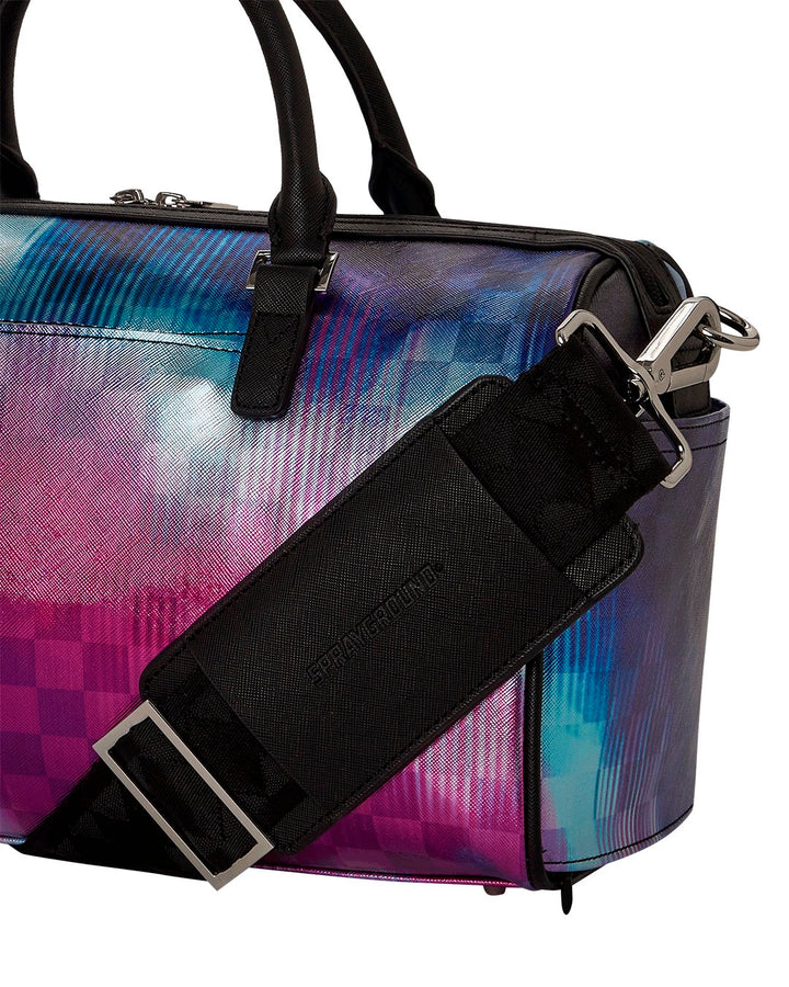 METALLIC TYE DYE CHECK MINI DUFFLE