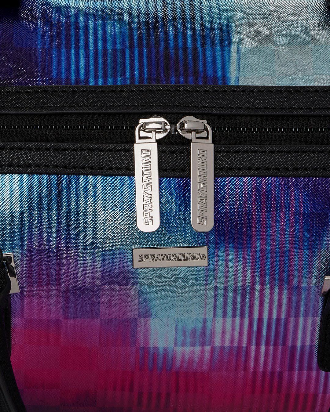 METALLIC TYE DYE CHECK MINI DUFFLE