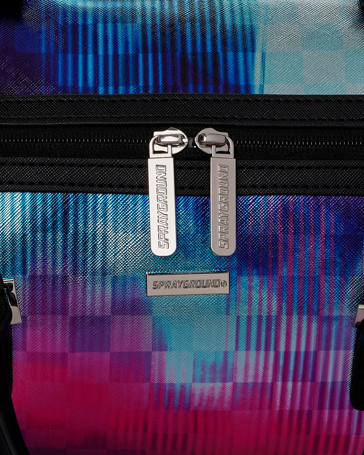 METALLIC TYE DYE CHECK MINI DUFFLE