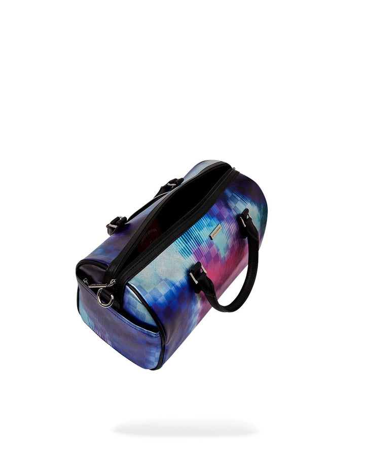 METALLIC TYE DYE CHECK MINI DUFFLE