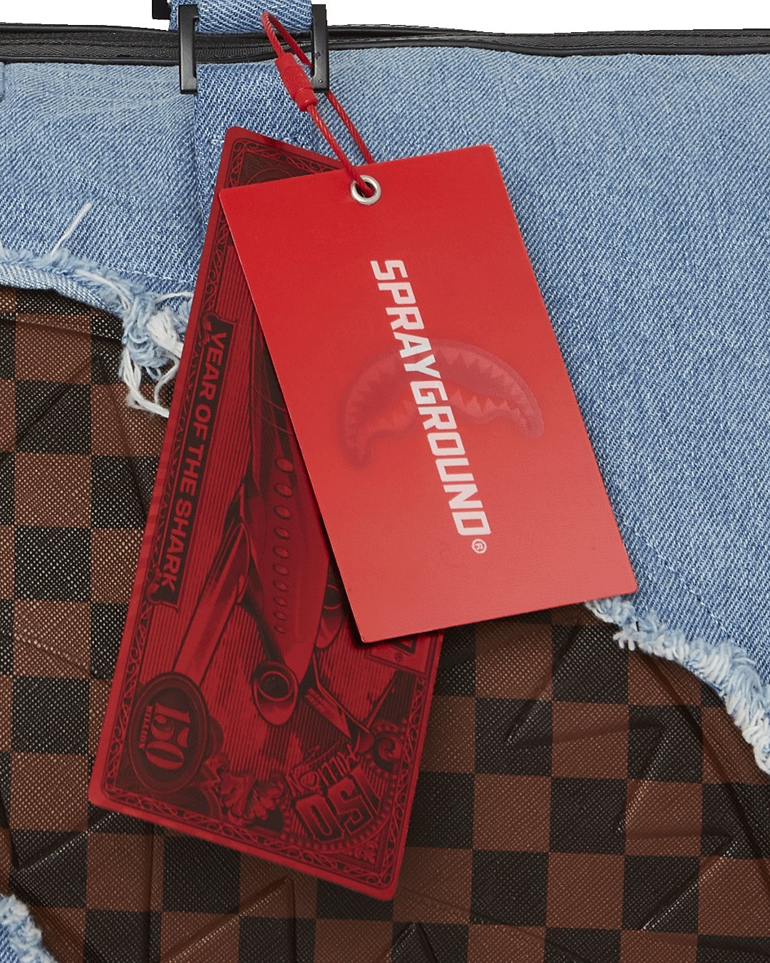 DENIM SHARK DUFFLE