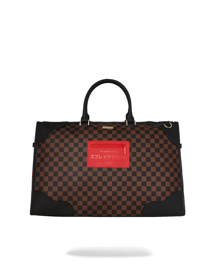 RED REDEMPTION PYRAMID DUFFLE