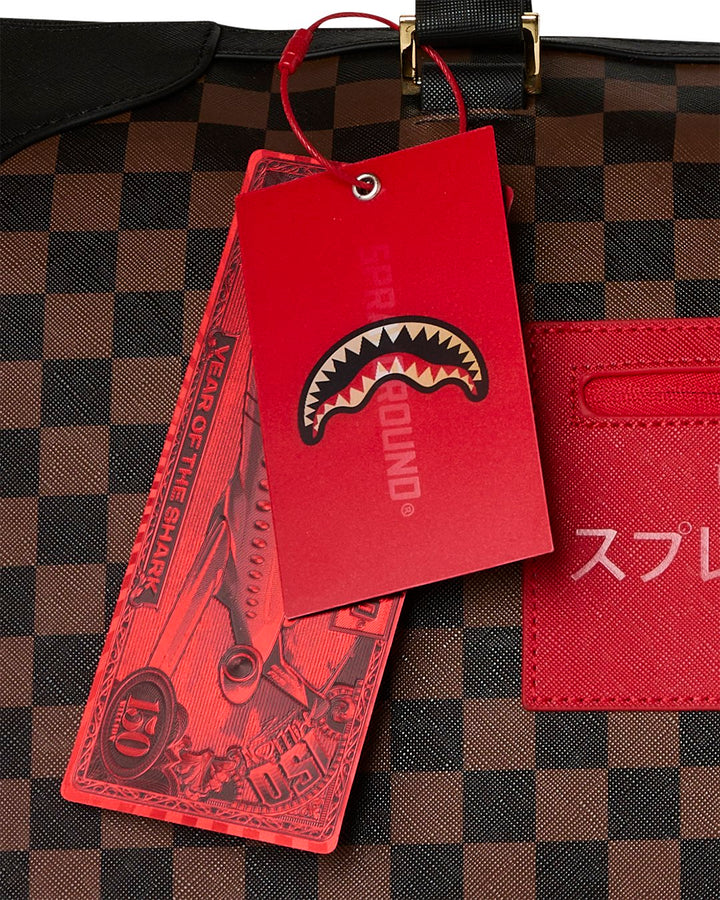 RED REDEMPTION PYRAMID DUFFLE