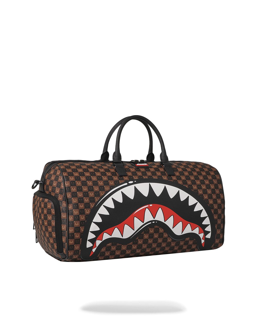 SHARKS IN PARIS WTF BUBBLE BROWN CHECK DUFFLE