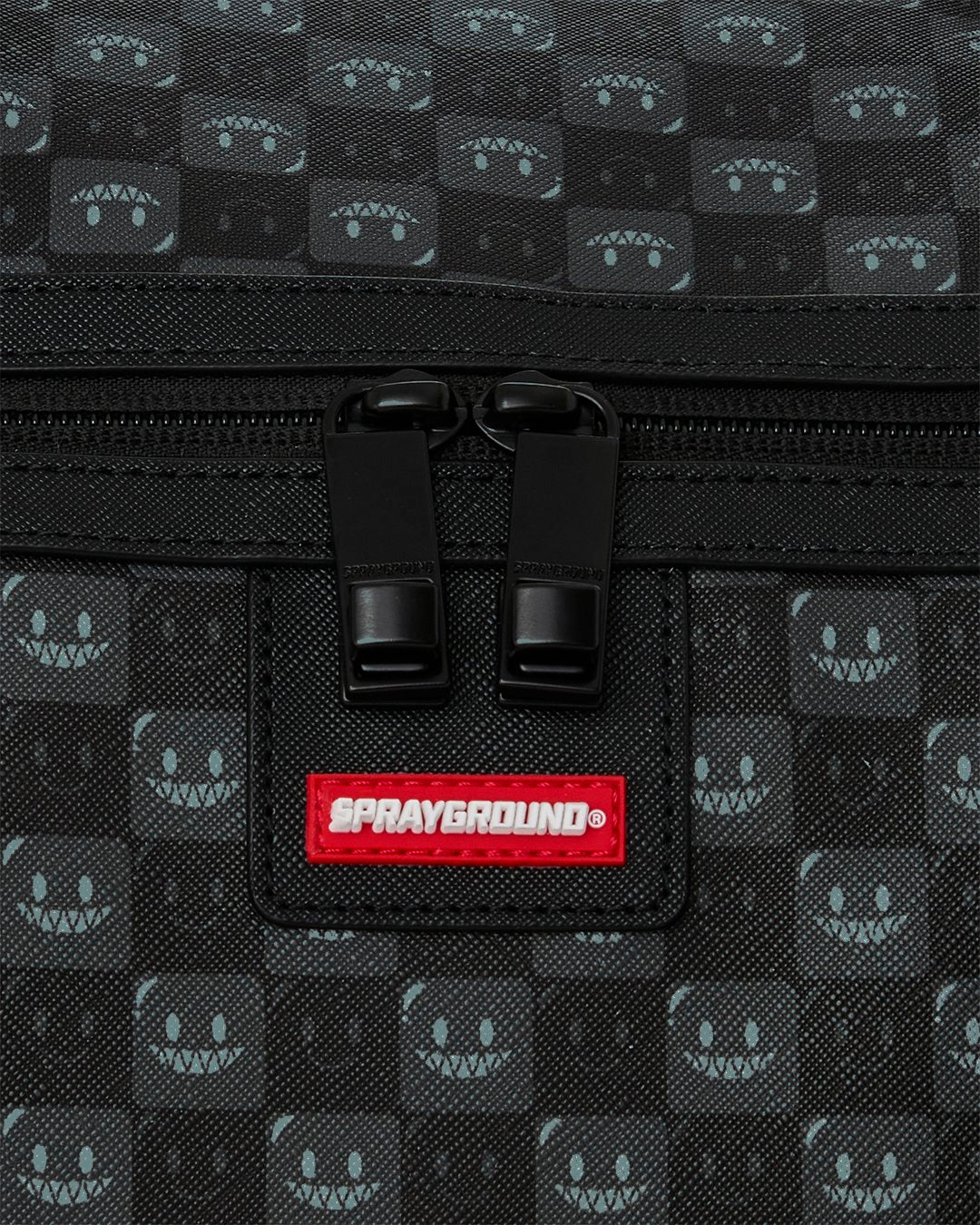 SHARKS IN PARIS WTF BUBBLY BLACK CHECK DUFFLE