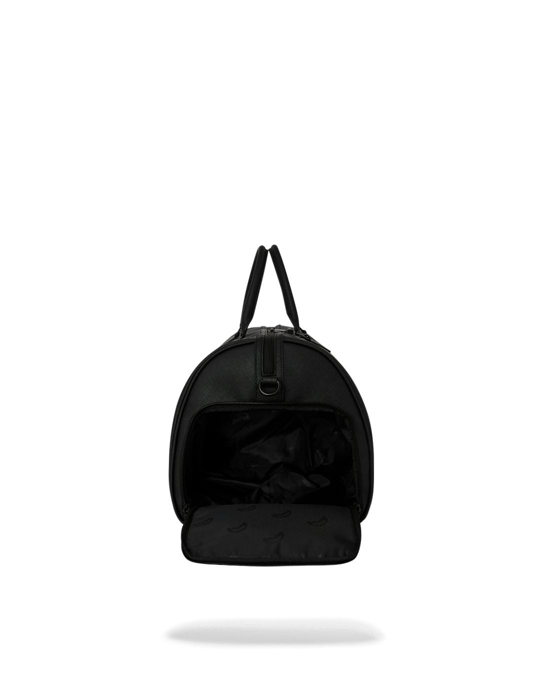 BLACKED OUT EMBOSSED GOLD TOOTH DUFFLE