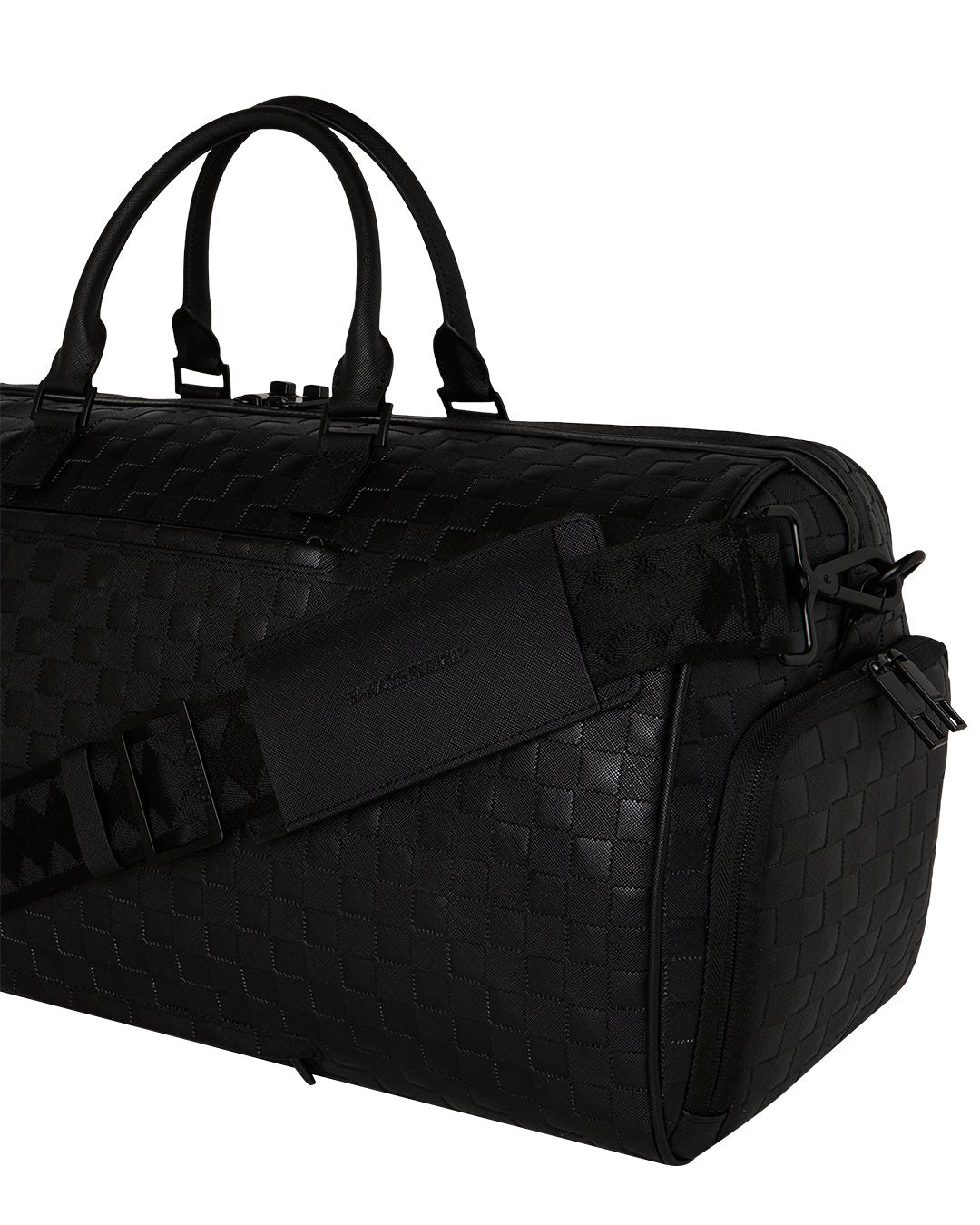 RAISED CHECK DUFFLE