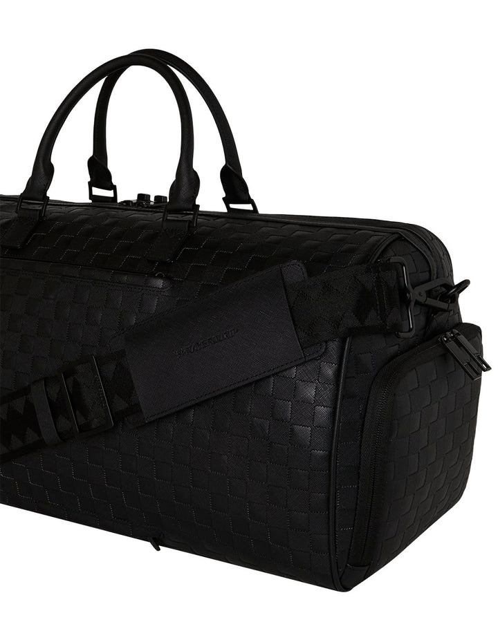 RAISED CHECK DUFFLE
