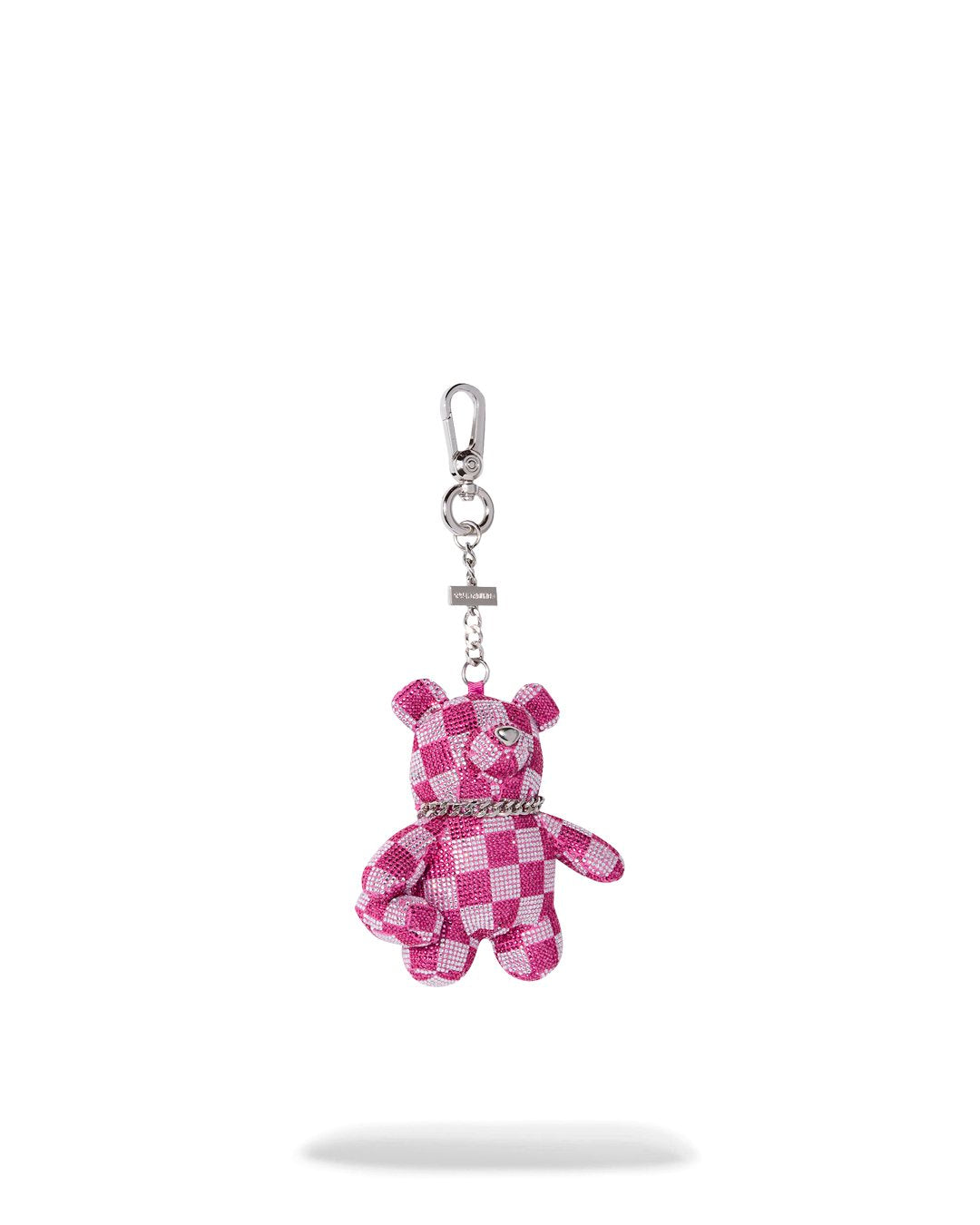 PINK SIP TRINITY BEAR KEYCHAIN