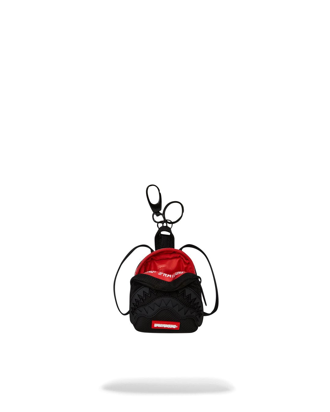 PRINTED ZIPPER SHARK KEYCHAIN