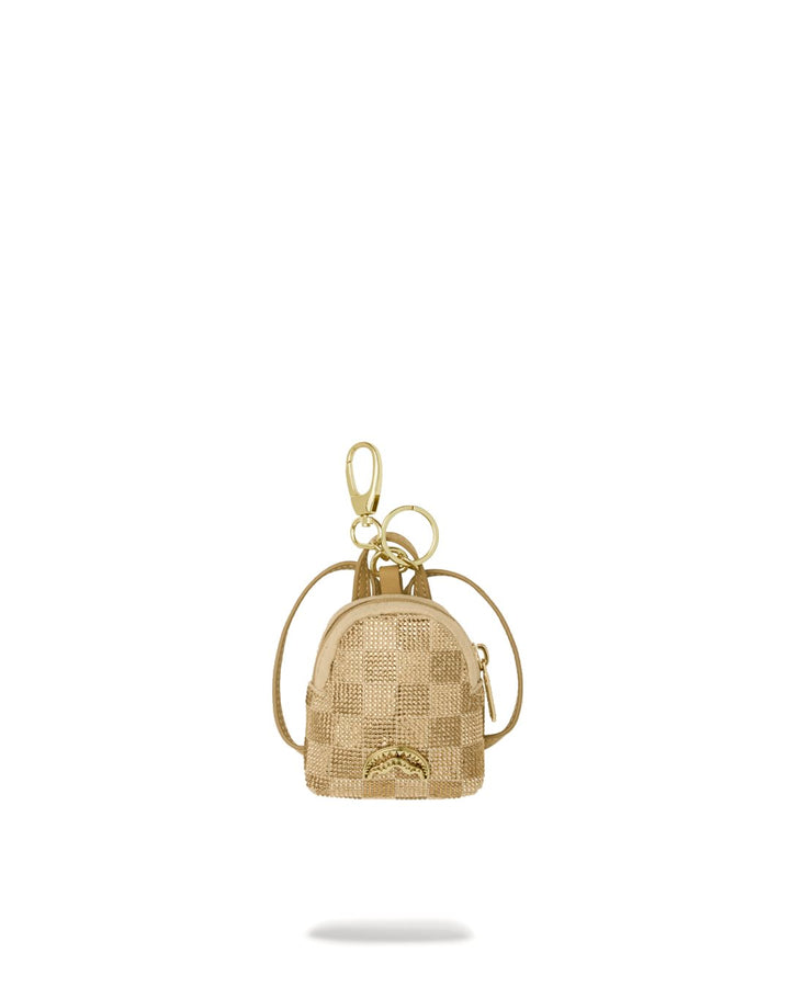 2 TONE GOLD TRINITY BACKPACK KEYCHAIN