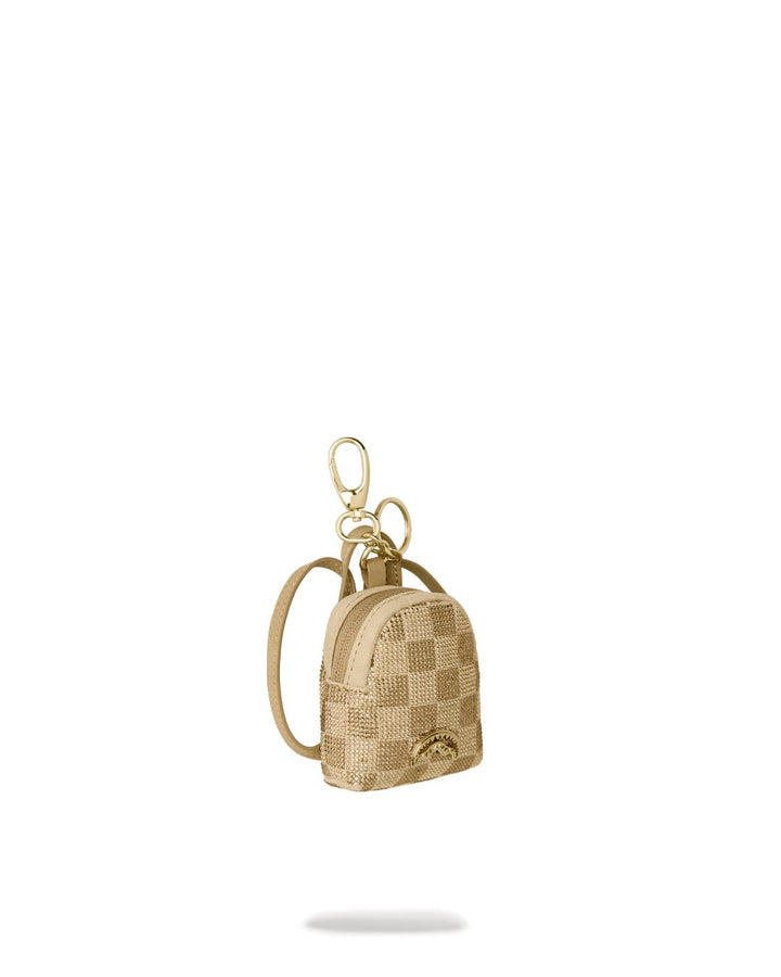 2 TONE GOLD TRINITY BACKPACK KEYCHAIN