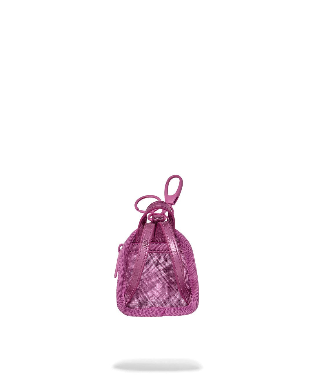 METALLIC PINK METALLIC DRIP BACKPACK KEYCHAIN