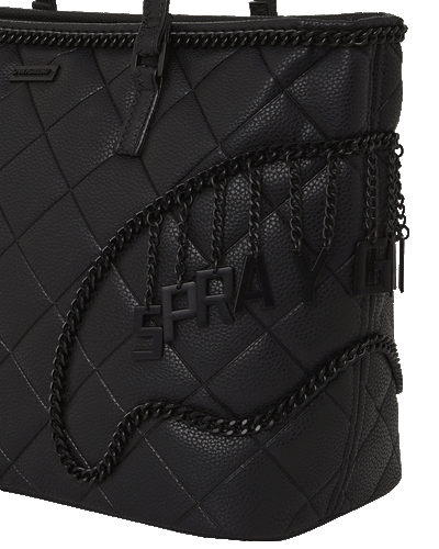 QUILTED LOGO TOTE