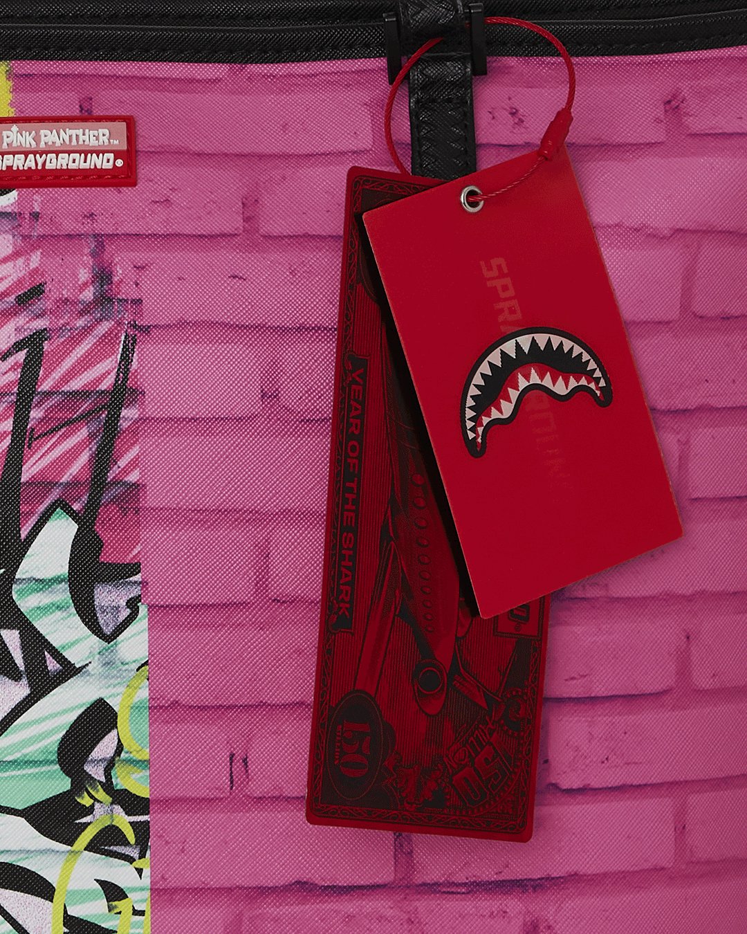 PINK PANTHER PAINTING TOTE