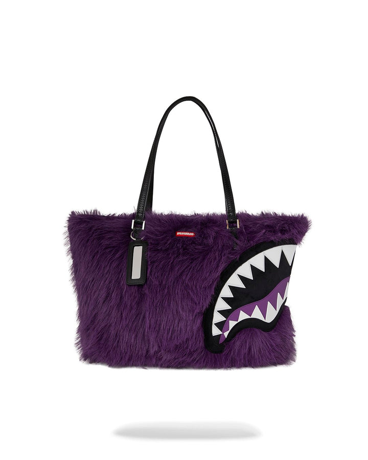 FUR CRAY PURPLE TOTE