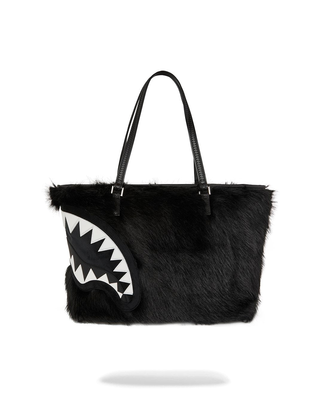 FUR CRAY BLACK TOTE