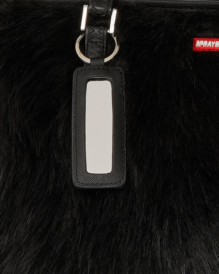FUR CRAY BLACK TOTE